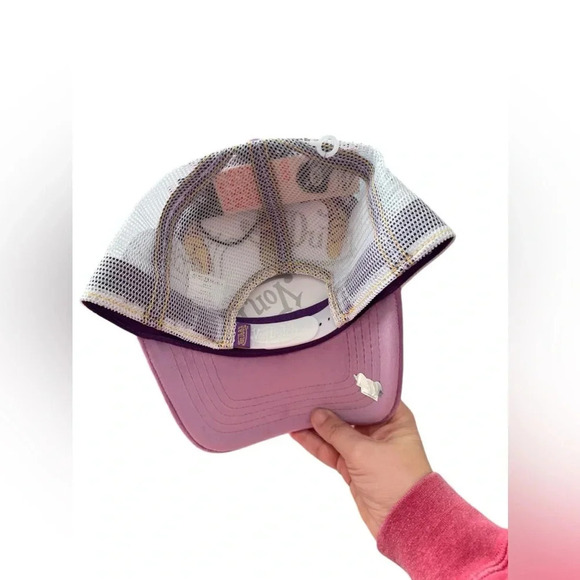 NWT Von Dutch Upside Down Logo Velvet Purple Trucker - Picture 5 of 6